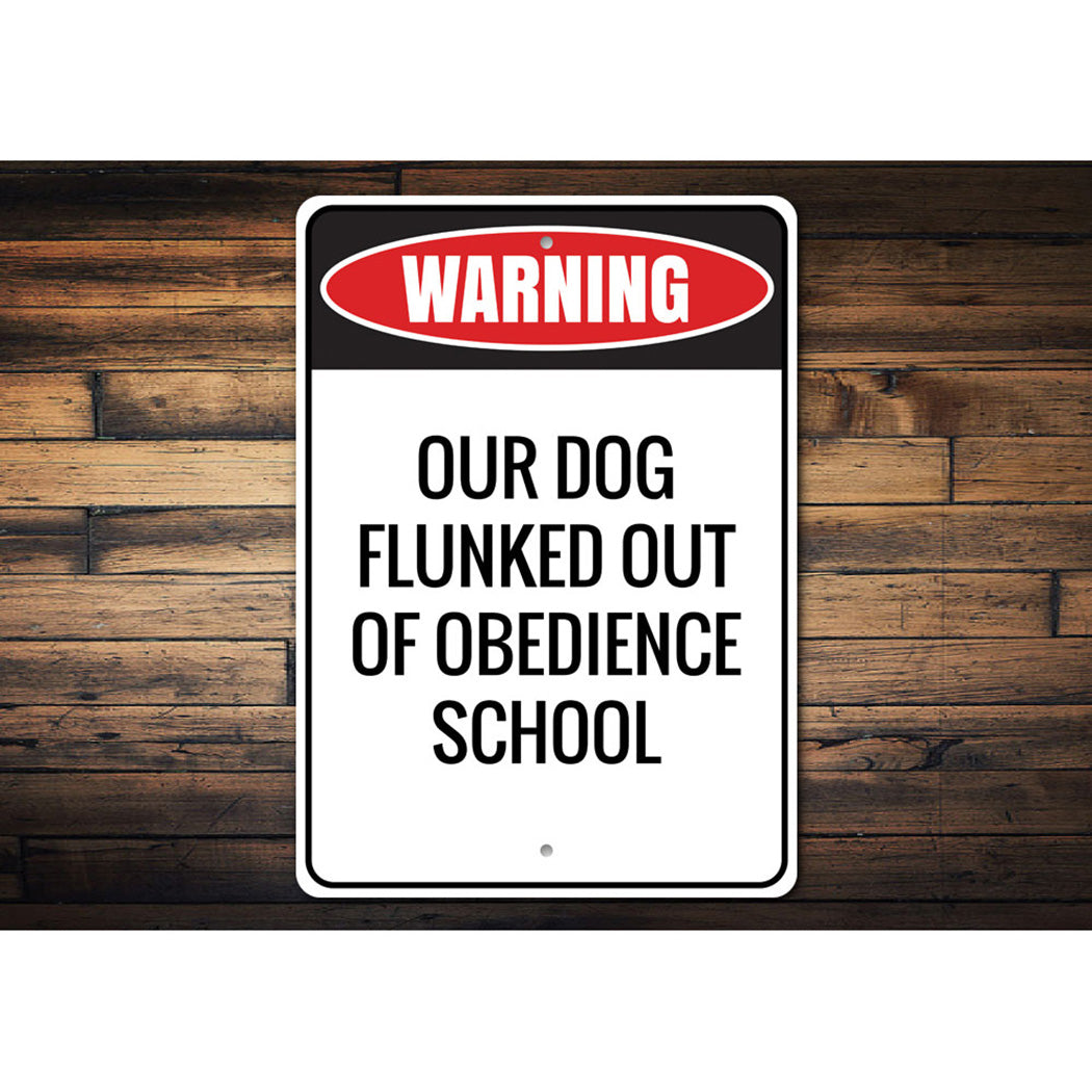 Obedience School Dog Sign