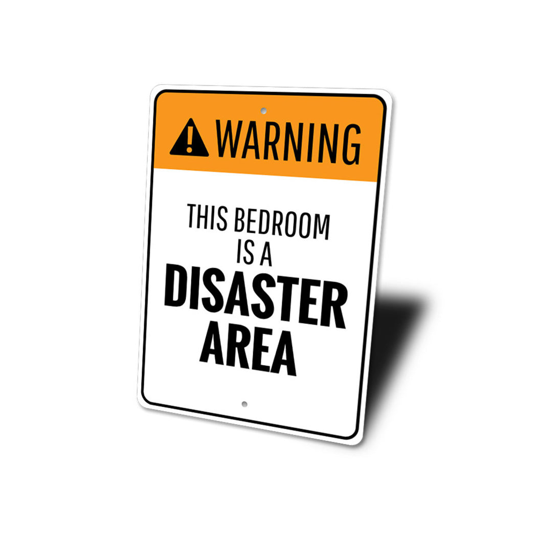 Bedroom Warning Sign