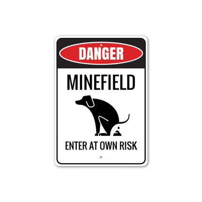 Minefield Dog Sign