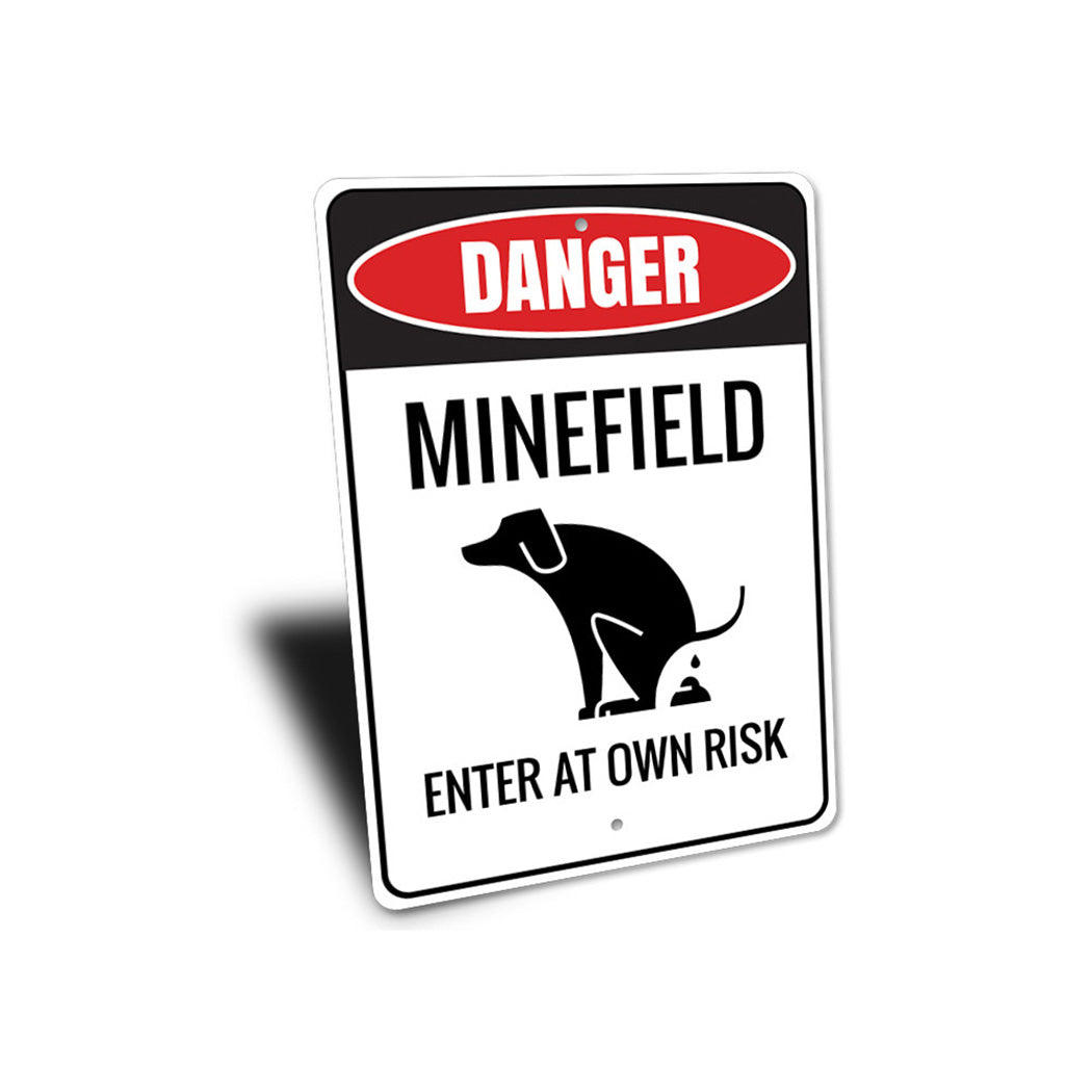 Minefield Dog Sign