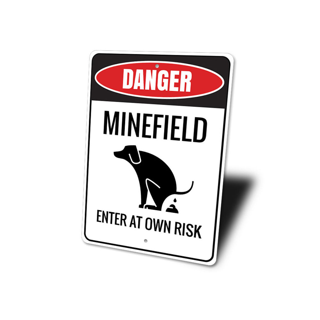 Minefield Dog Sign