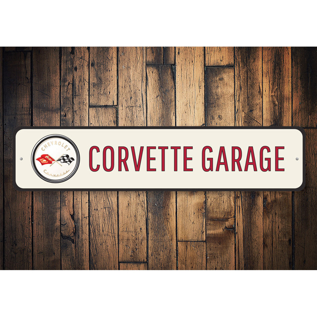 Corvette Garage Sign