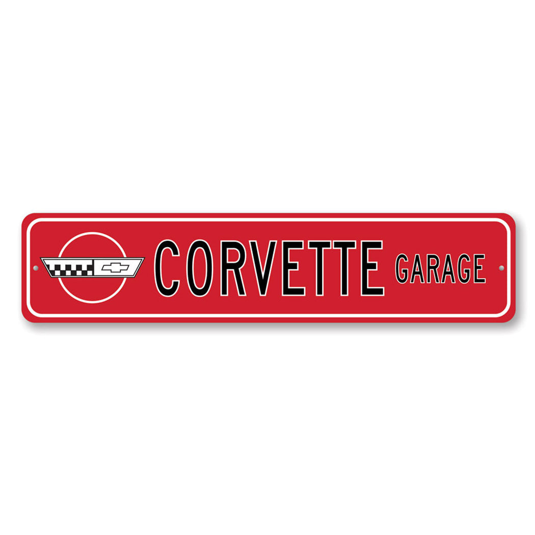Chevy Corvette Metal Sign