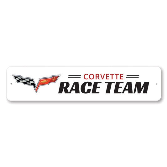 Corvette Race Team Metal Sign