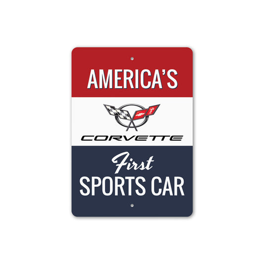 Corvette Americas First Sports Car Sign