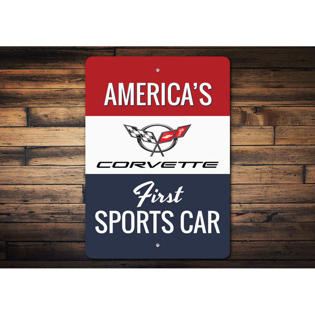 Corvette Americas First Sports Car Sign