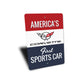 Corvette Americas First Sports Car Sign