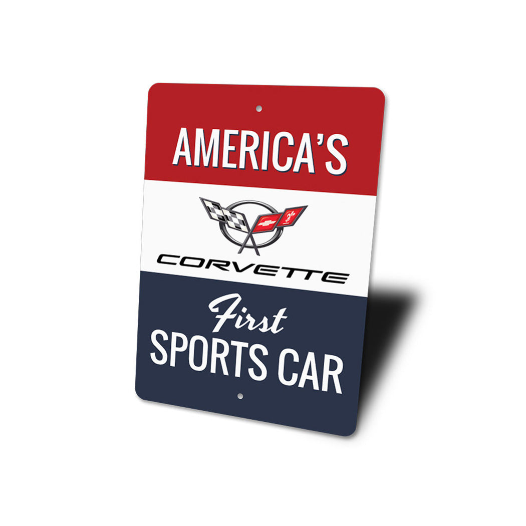 Corvette Americas First Sports Car Sign