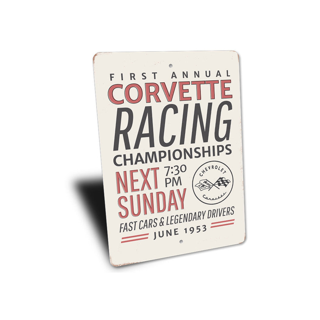 Corvette Racing Championship Sign