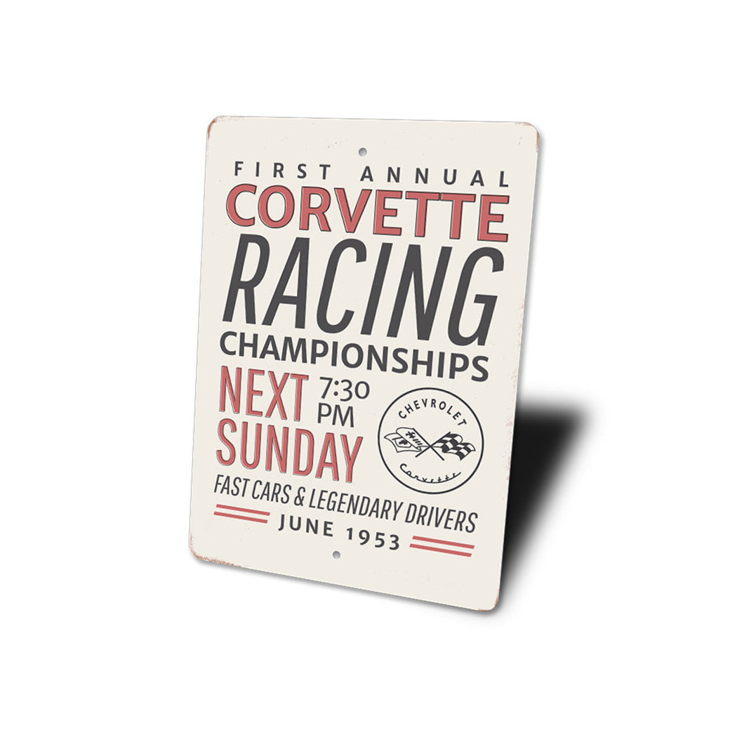 Corvette Racing Championship Sign