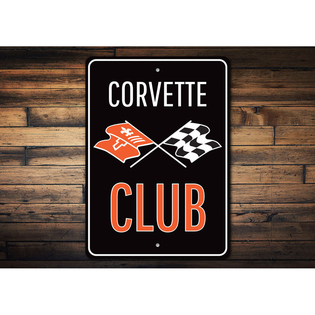 Corvette Club Sign