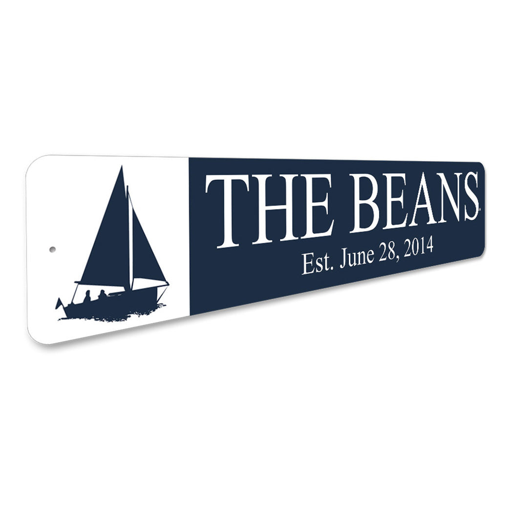 Sailboat Est Date Sign