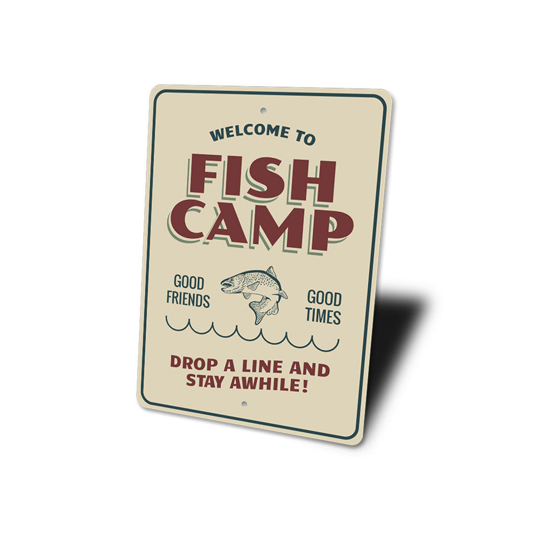 Fish Camp Welcome Sign