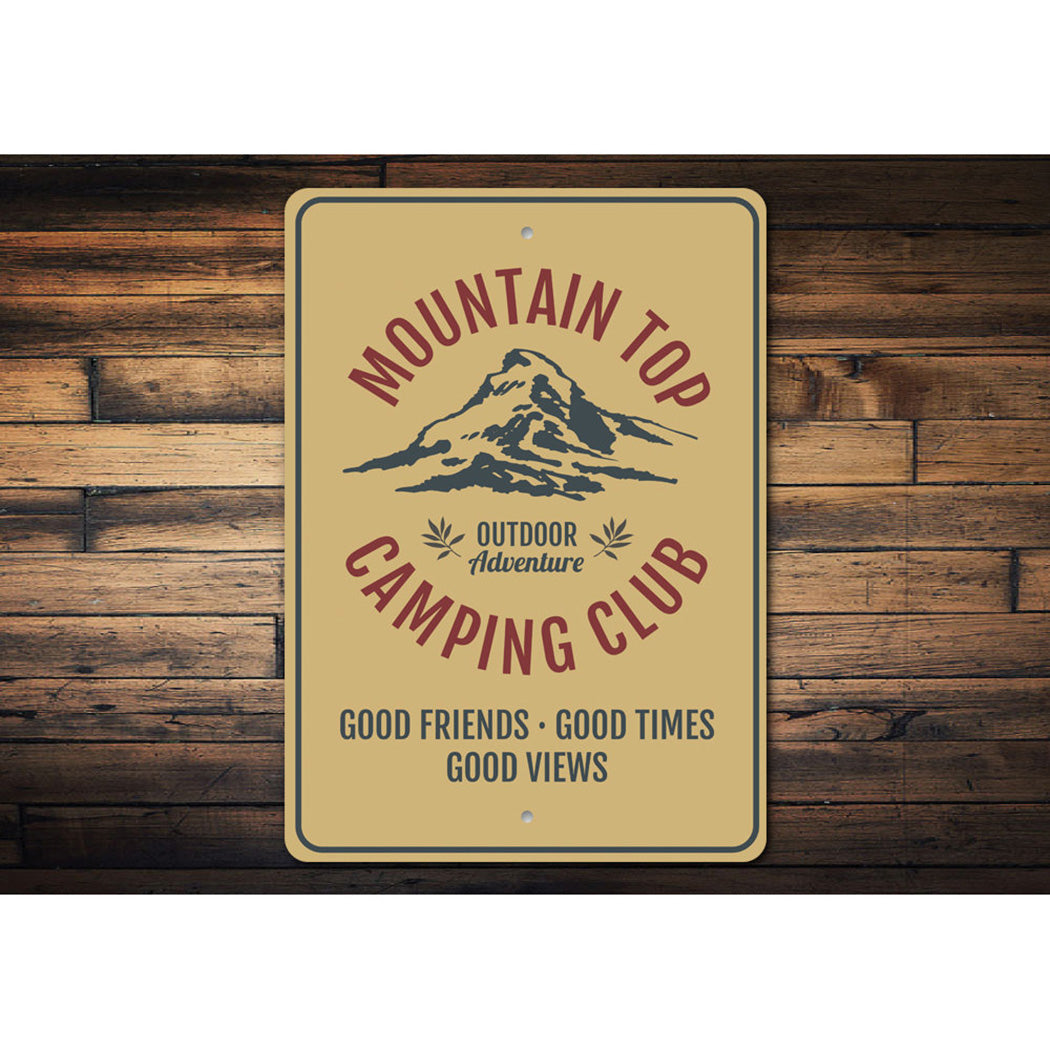 Mountain Top Camping Club Sign