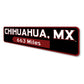 City Mileage Arrow Sign