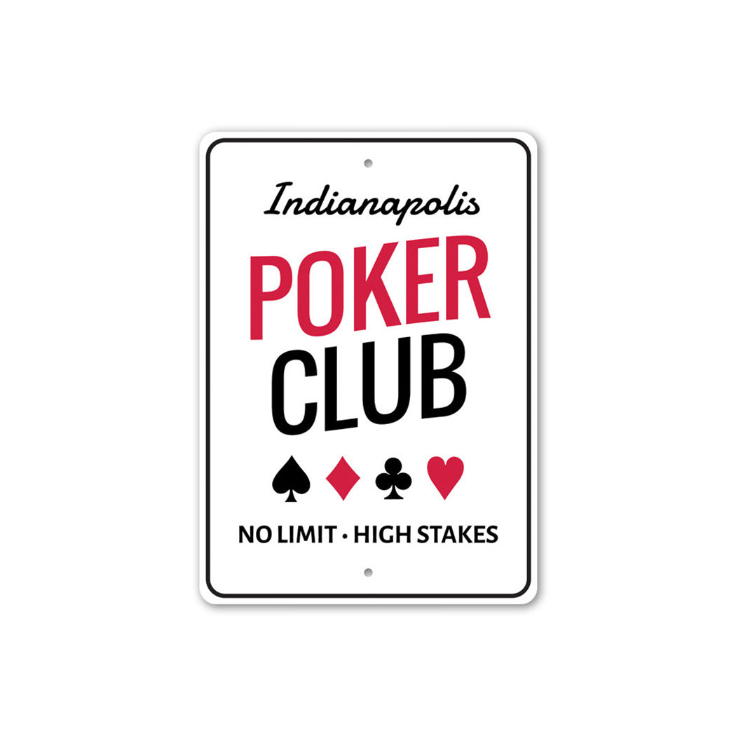 Poker Club Sign
