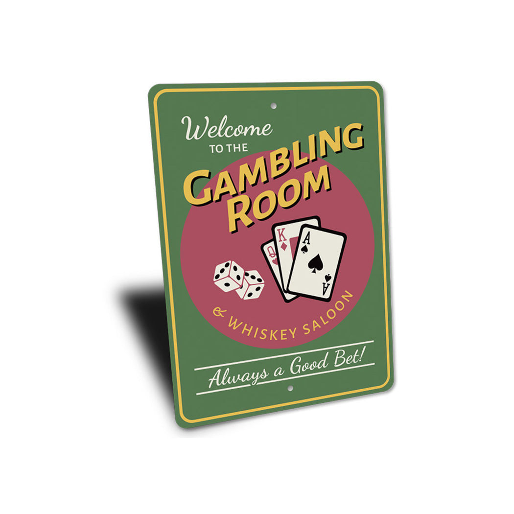 Gambling Room Sign