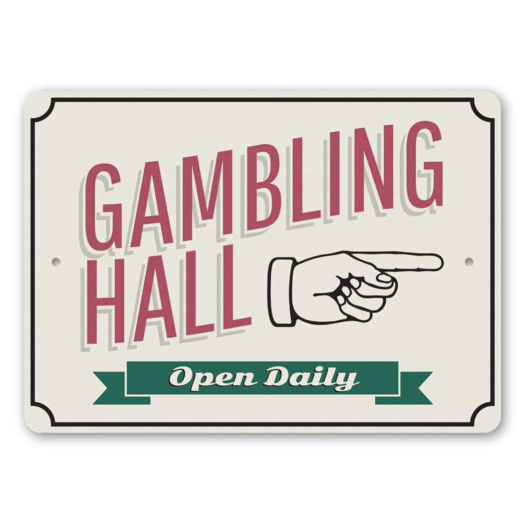 Gambling Hall Sign