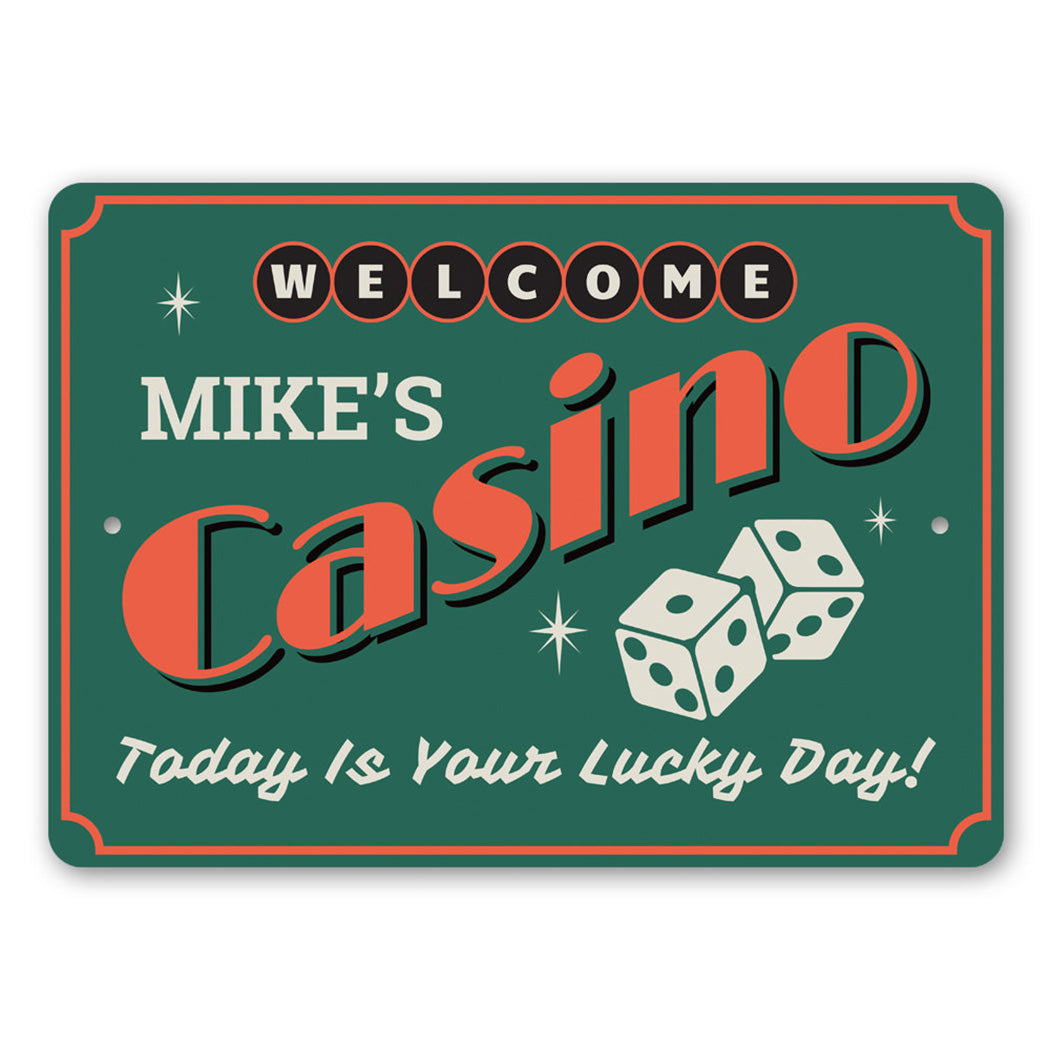 Casino Welcome Sign