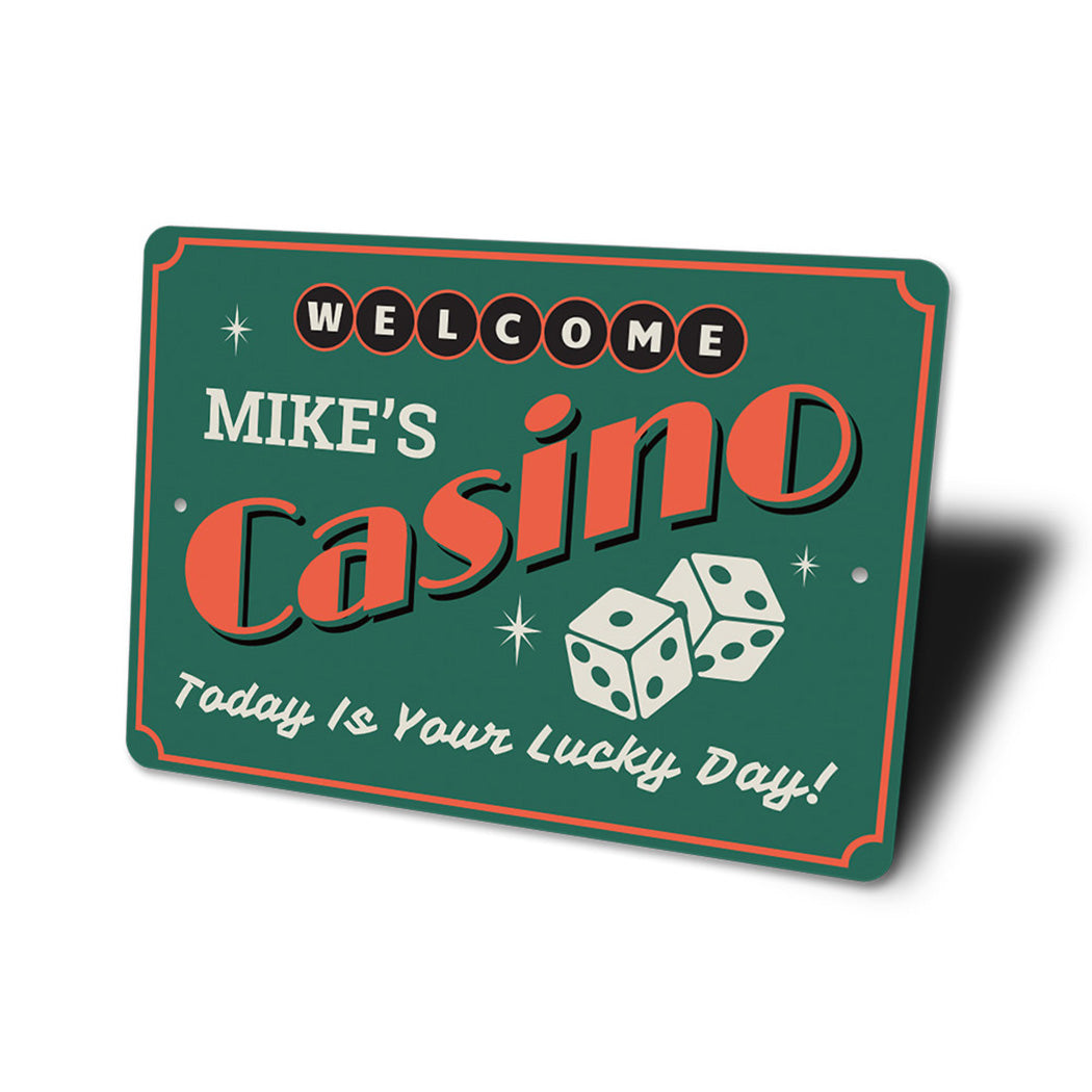 Casino Welcome Sign