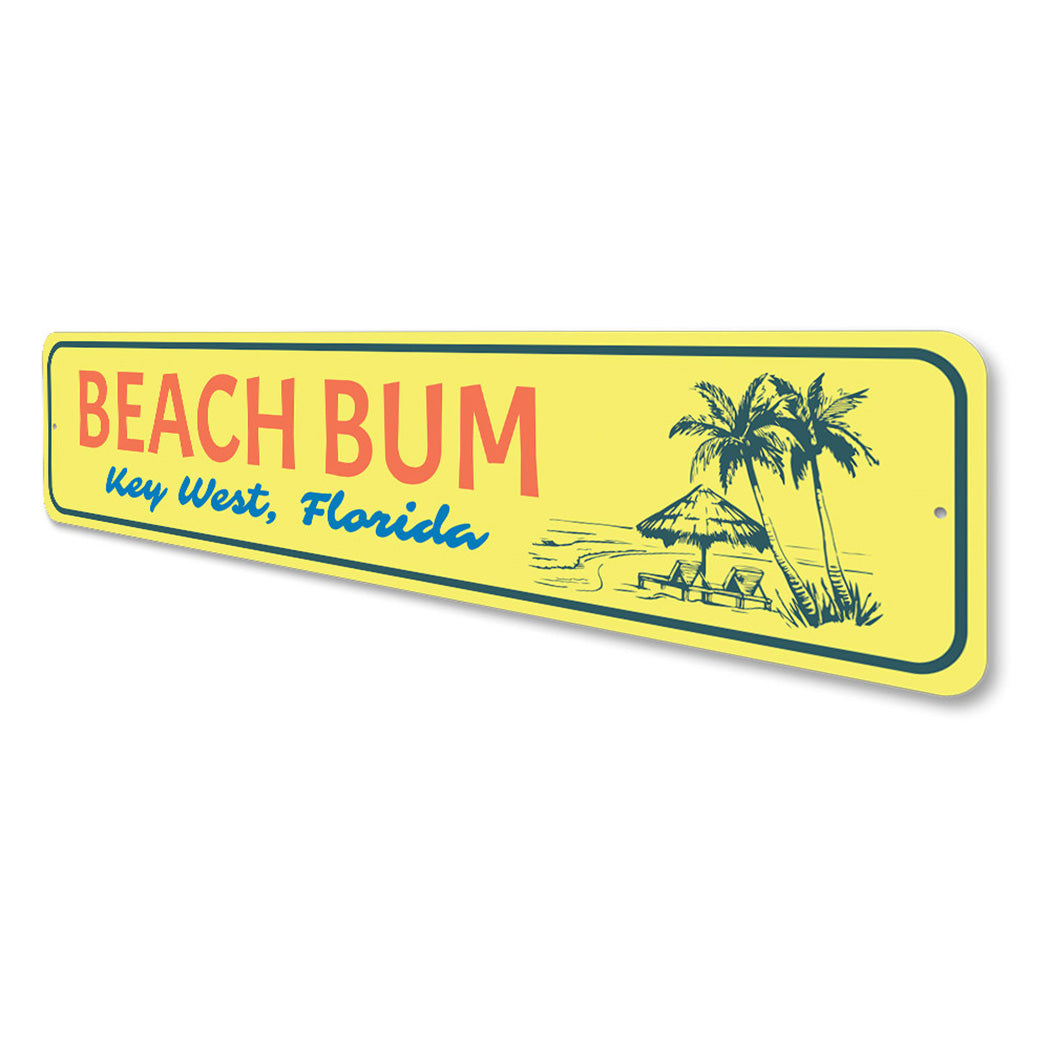 Beach Bum Key West Sign