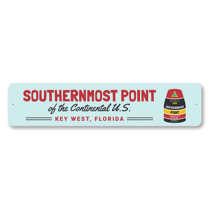 Southernmost Point Key West Metal Sign