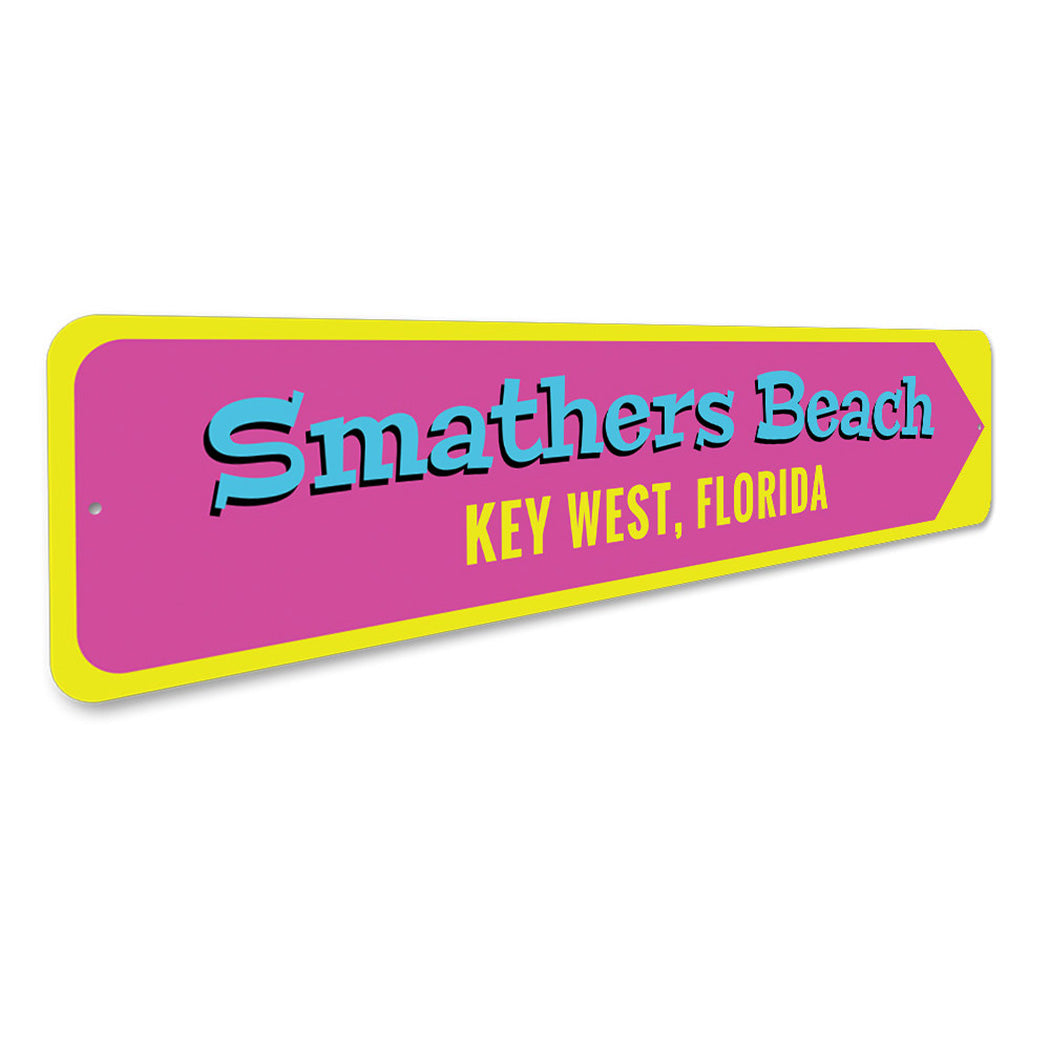 Smathers Beach Key West Sign