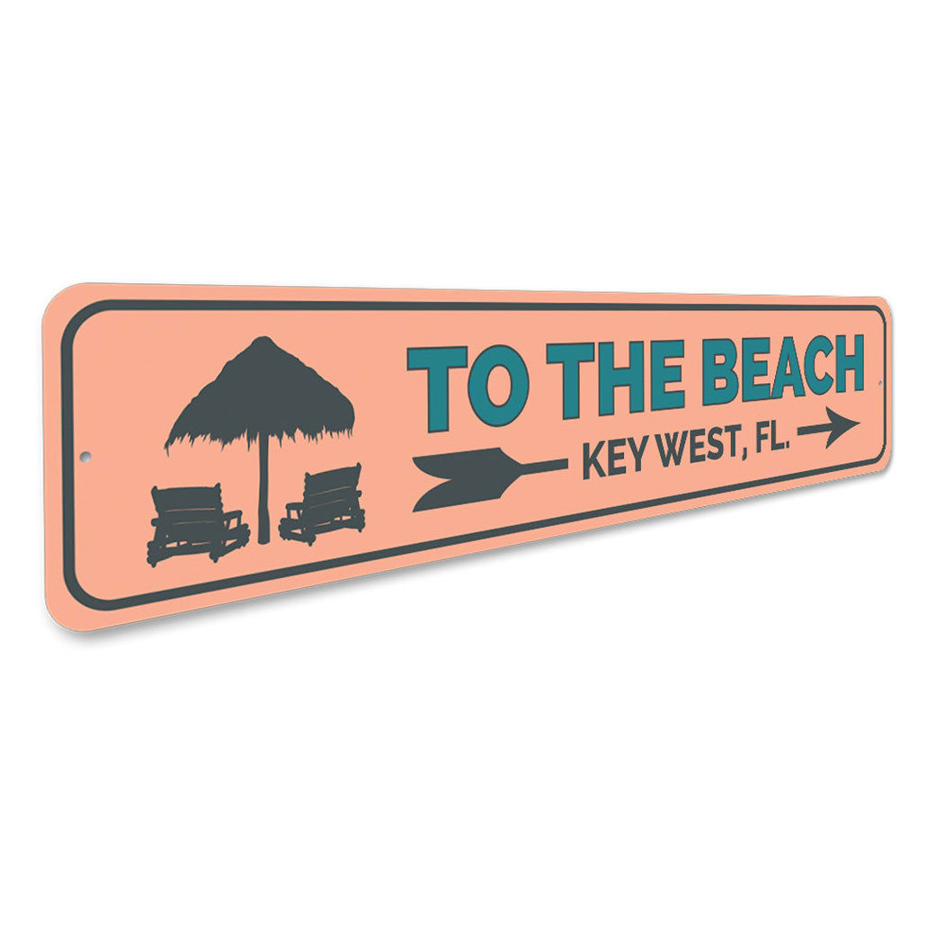 To the Beach Key West Sign