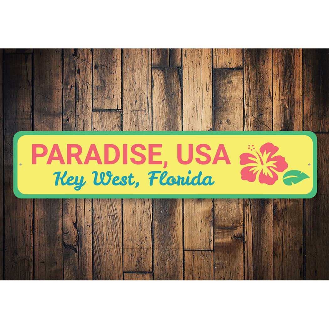 Paradise USA Key West Sign