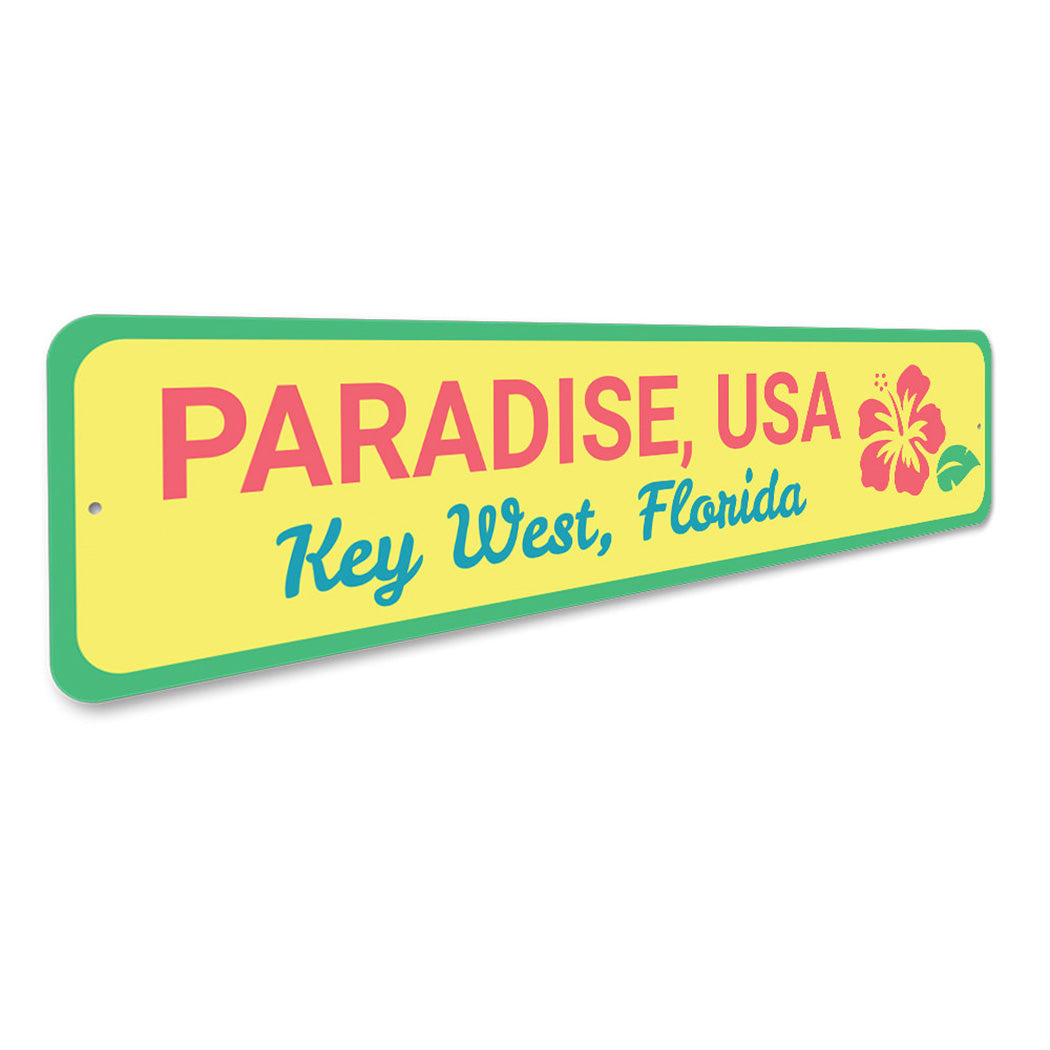 Paradise USA Key West Sign
