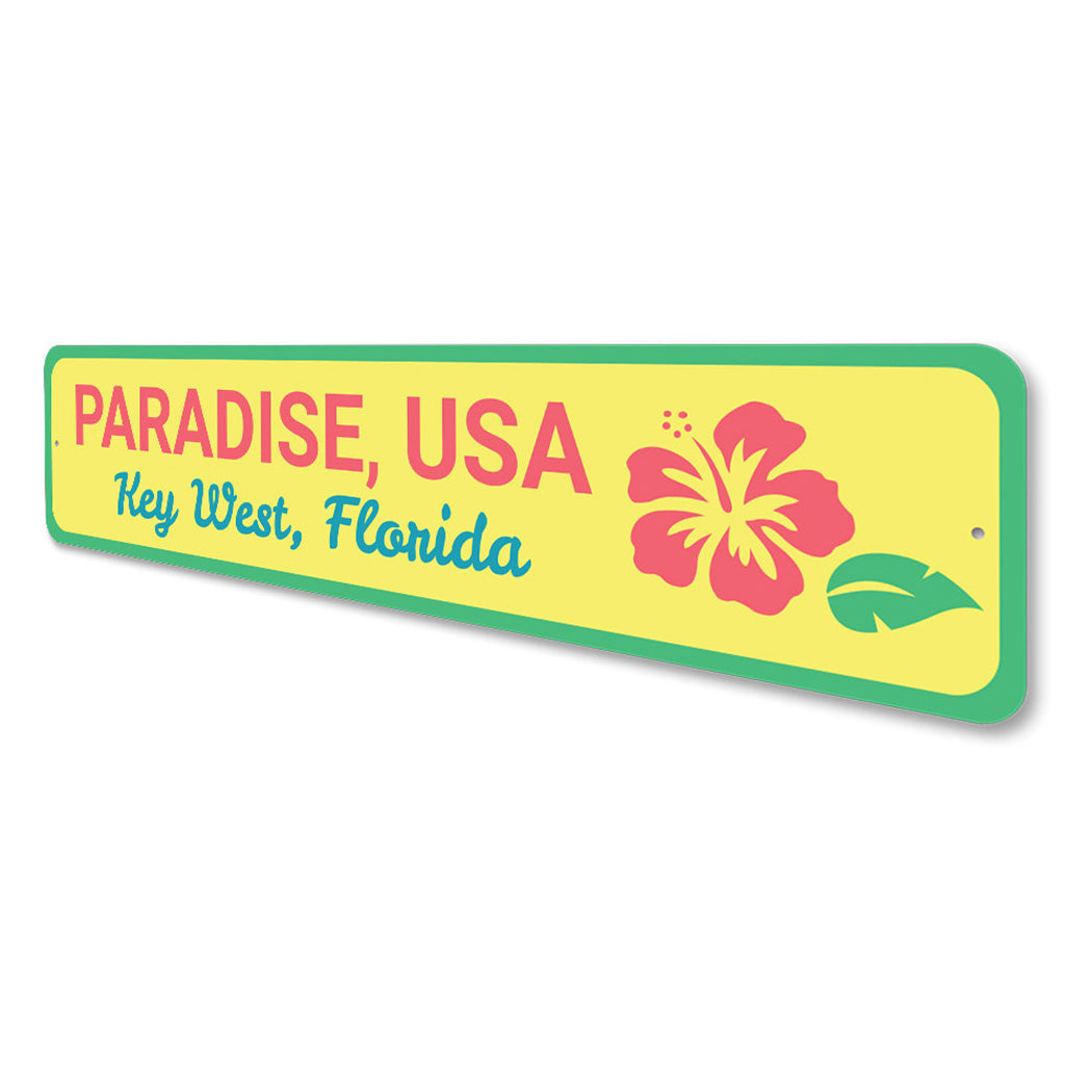 Paradise USA Key West Sign