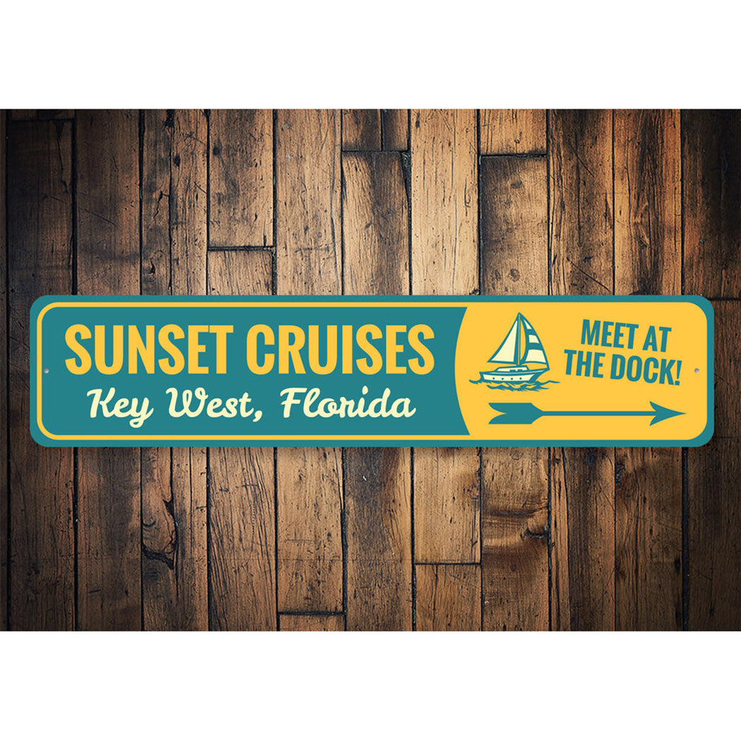Sunset Cruises Key West Sign