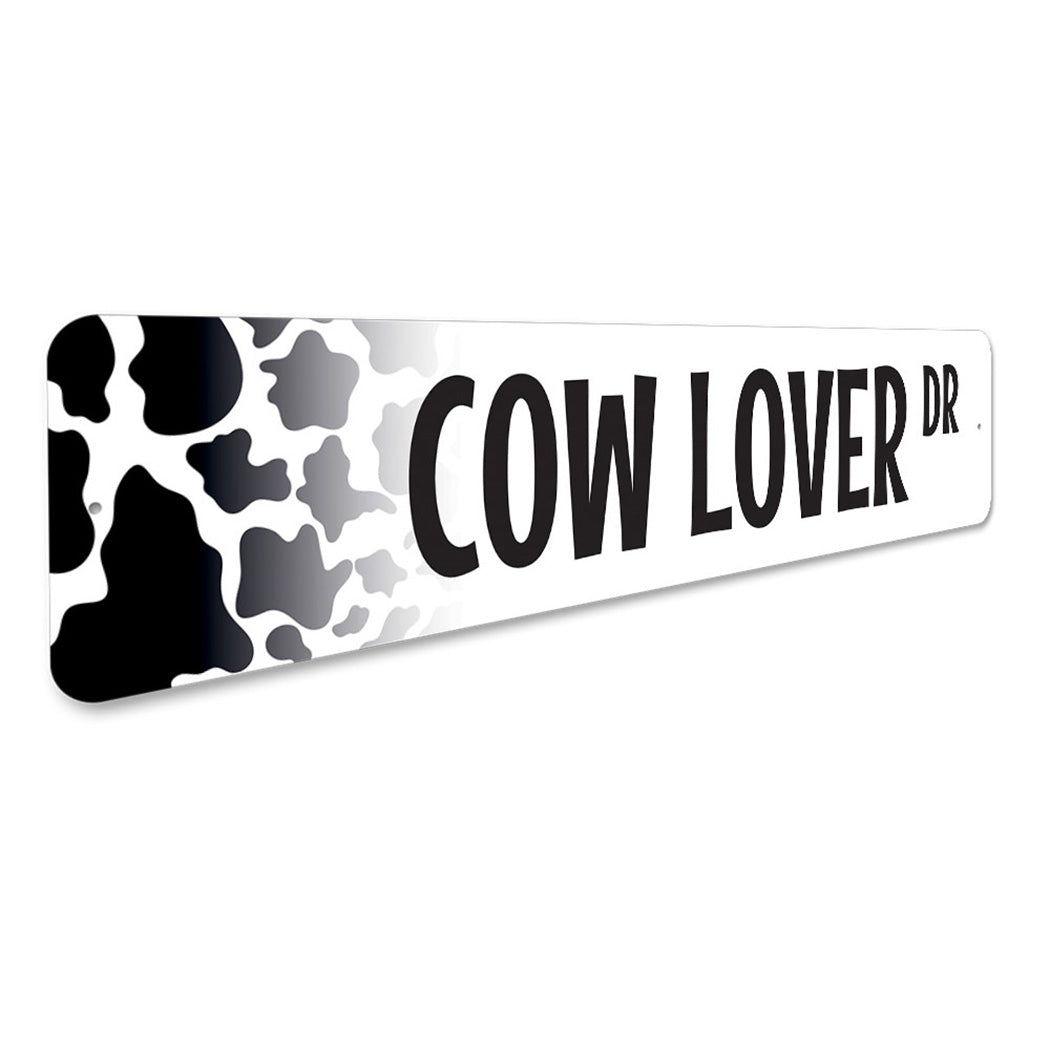 Cow Lover Street Sign