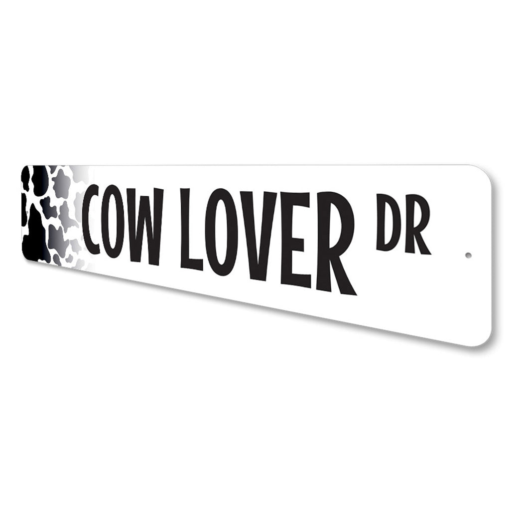 Cow Lover Street Sign