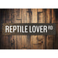 Reptile Lover Road Sign