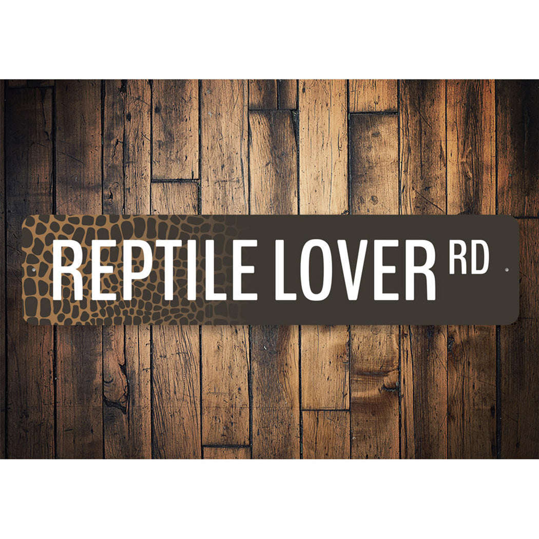 Reptile Lover Road Sign