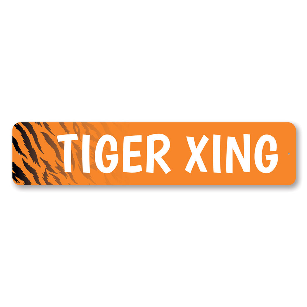 Tiger Crossing Sign