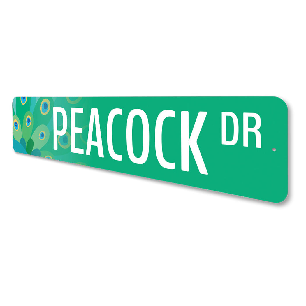 Peacock Street Sign