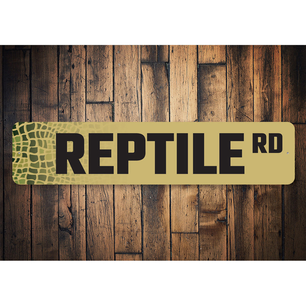 Reptile Street Sign