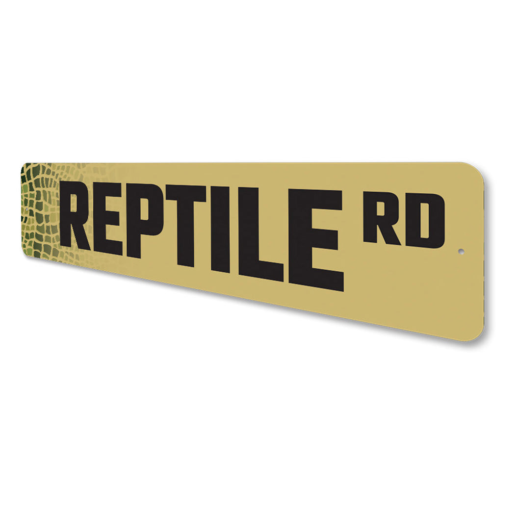 Reptile Street Sign