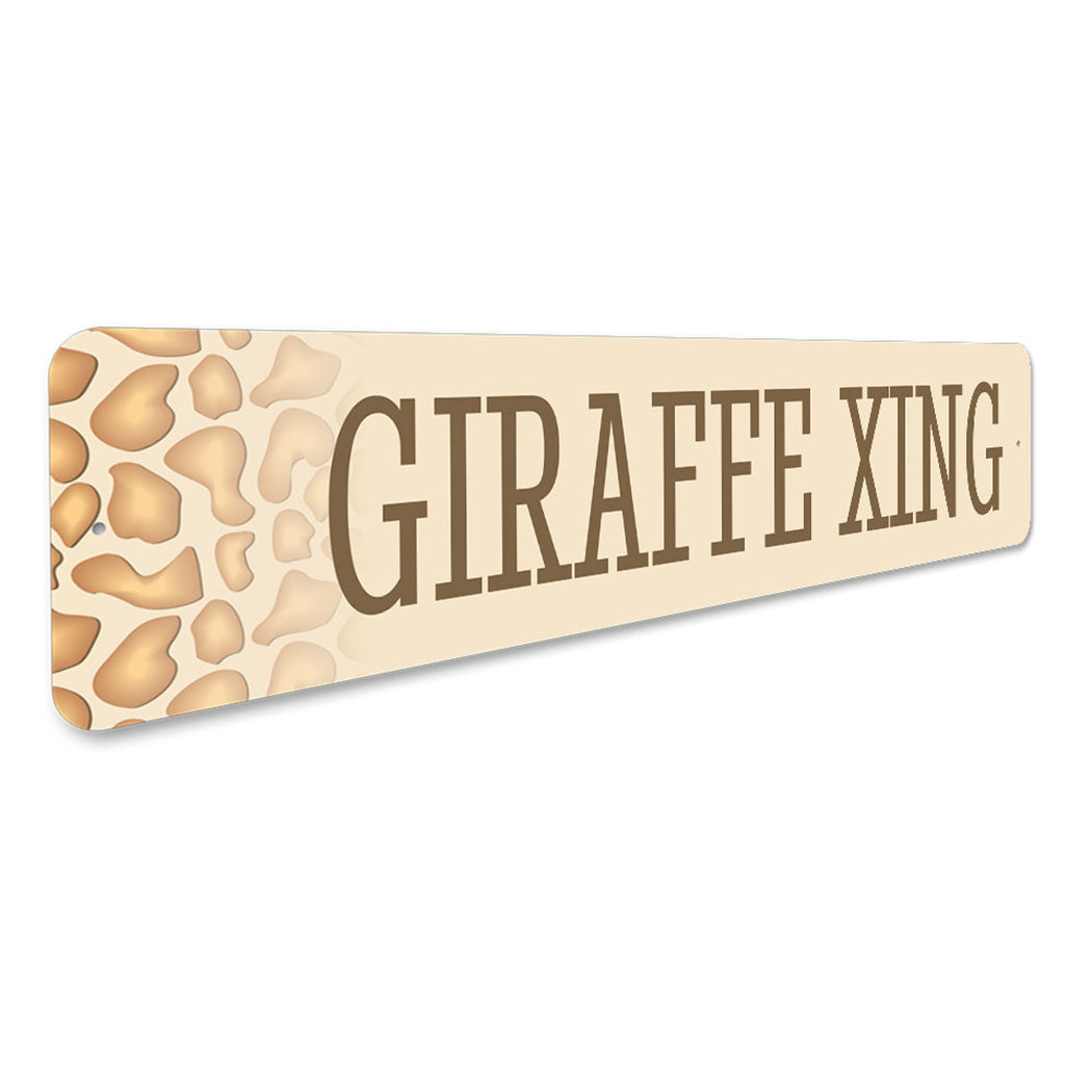 Giraffe Crossing Sign