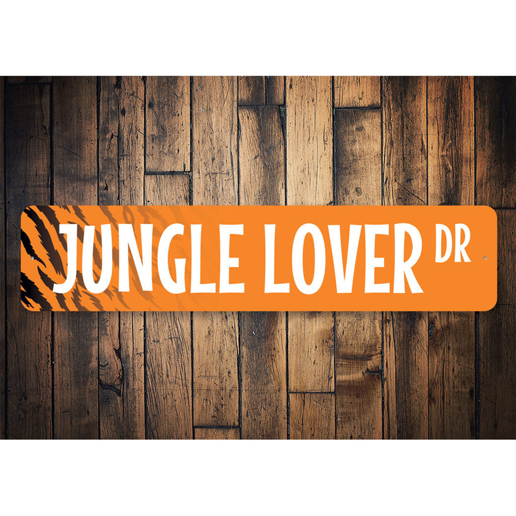 Jungle Lover Street Sign