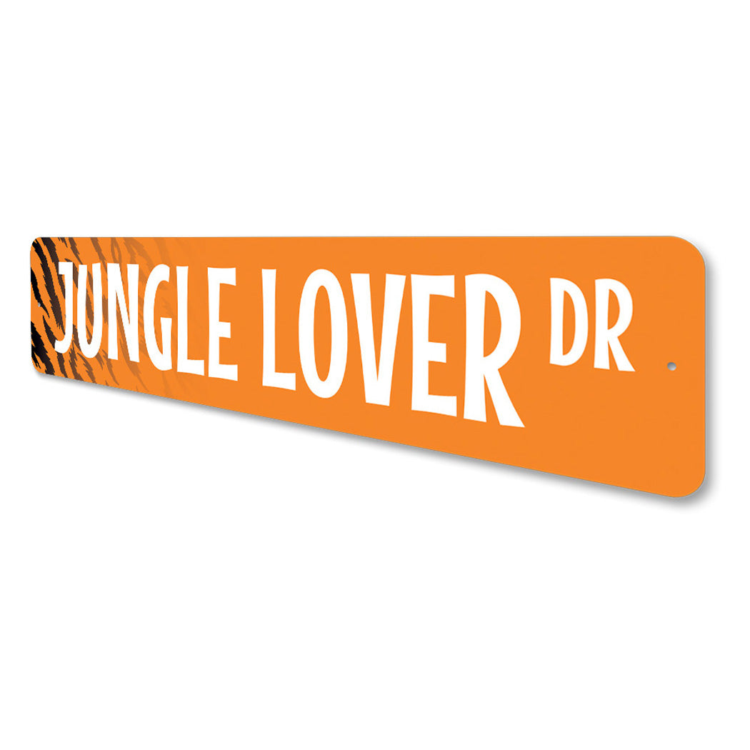 Jungle Lover Street Sign