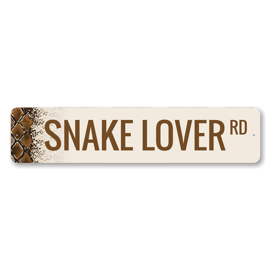 Snake Lover Street Metal Sign