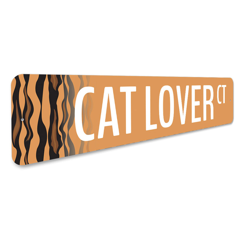Cat Lover Street Sign