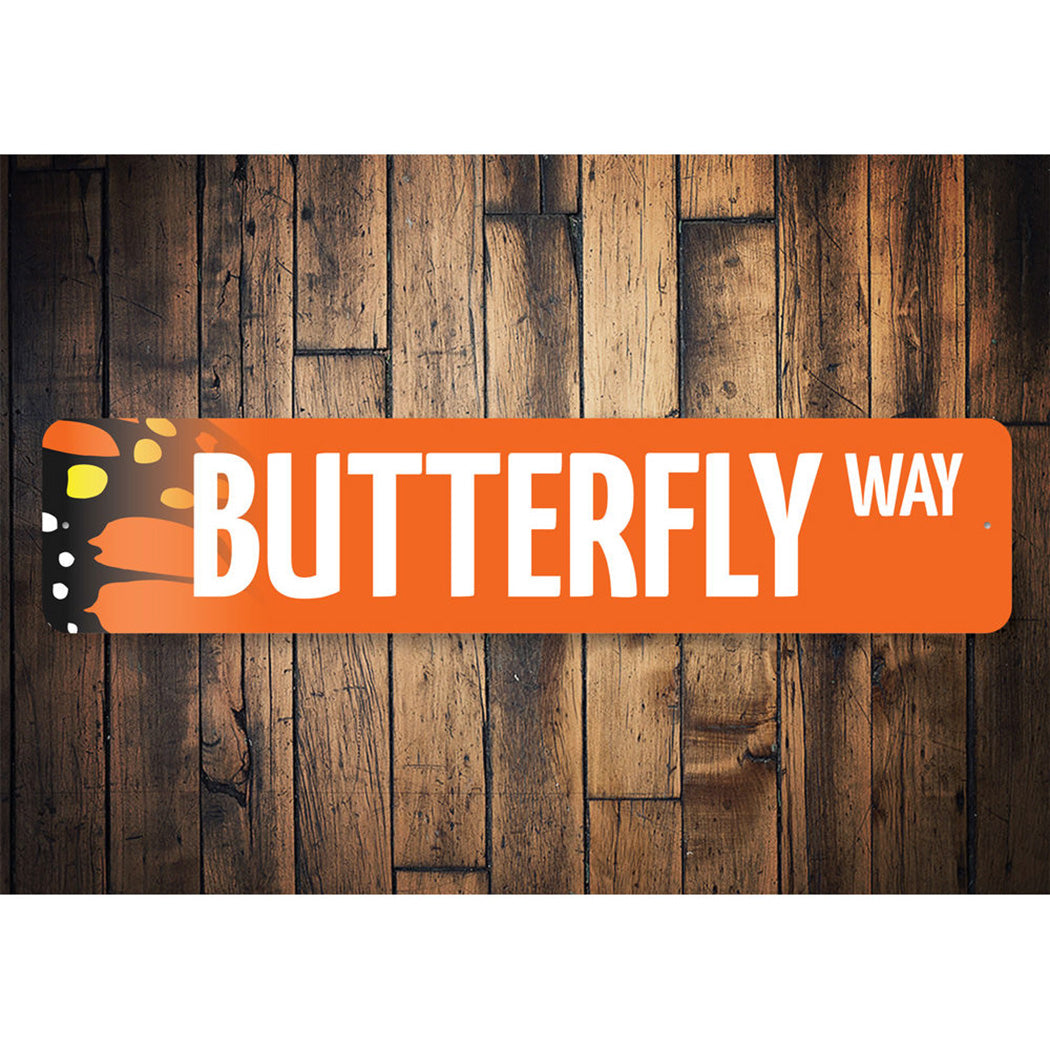Butterfly Street Sign
