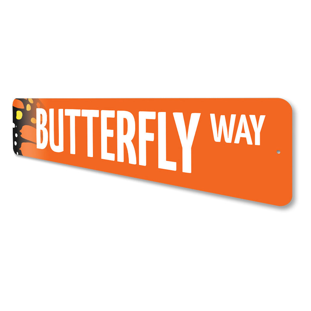 Butterfly Street Sign