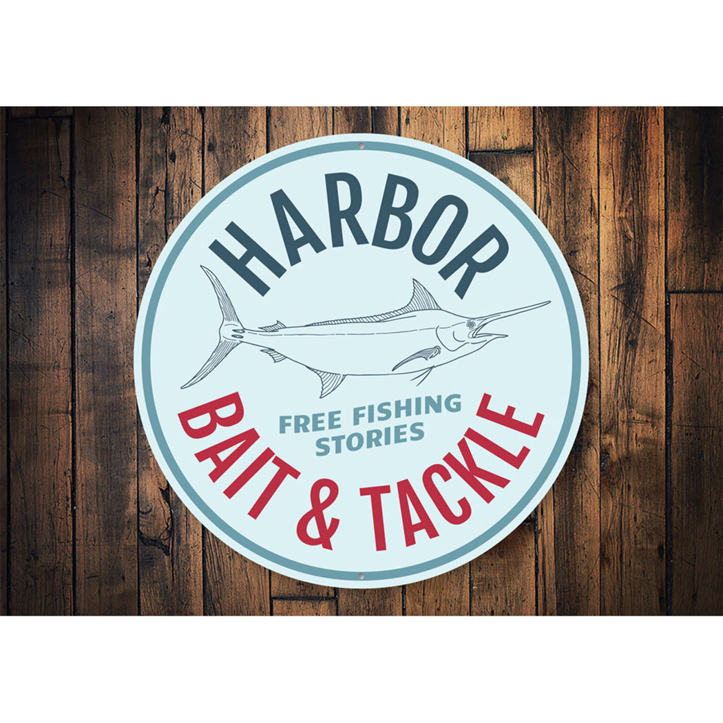 Harbor Bait and Tackle Sign Aluminum Sign