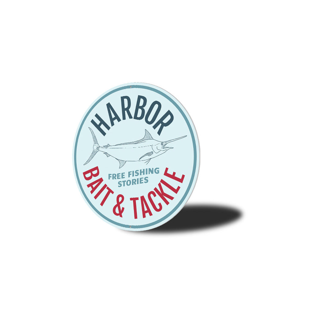 Harbor Bait and Tackle Metal Sign
