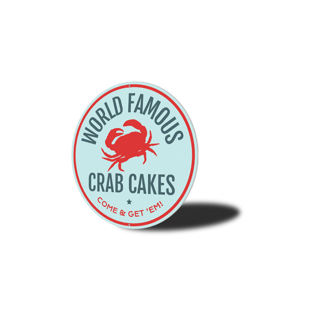 Famous Crab Cakes Metal Sign